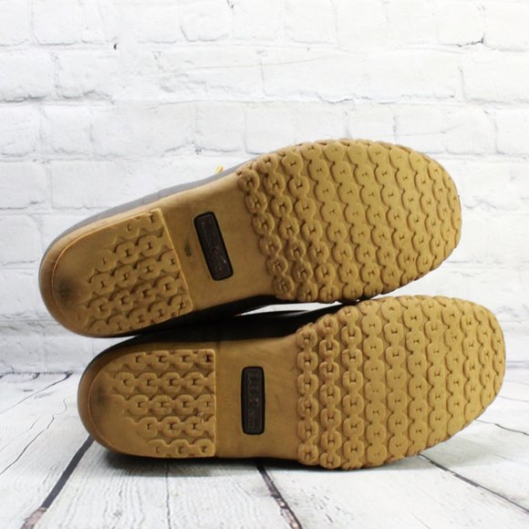 LL Bean 8'' Brown Leather Thinsulate Waterproof Lace Up Duck Boots M 9 L 11 - Picture 9 of 9